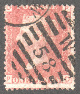 Great Britain Scott 33 Used Plate 202 - PD - Click Image to Close